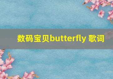 数码宝贝butterfly 歌词